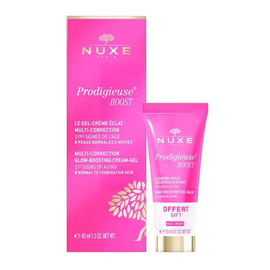 Nuxe Prodigieuse® Boost Gel-Creme 40Ml + Bálsamo de Noite Renovador 15Ml Oferta gratuita