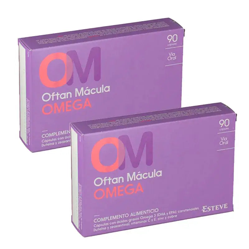 Suplemento alimentar Oftan Macula Omega, 2 x 90 cápsulas