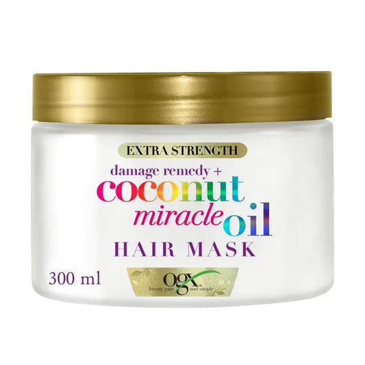 OGX Mascarilla Capilar de Aceite de Coco Milagroso, Repara y Revive, Pelo Dañado y Frágil, 168g