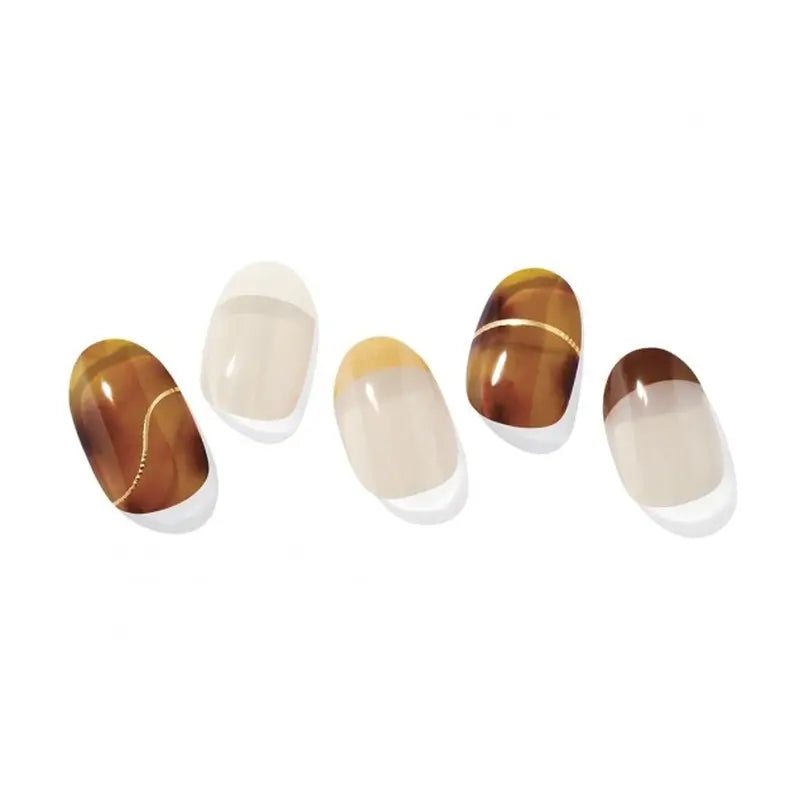 Ohora Gel Nails - Amber French, 30 unidades