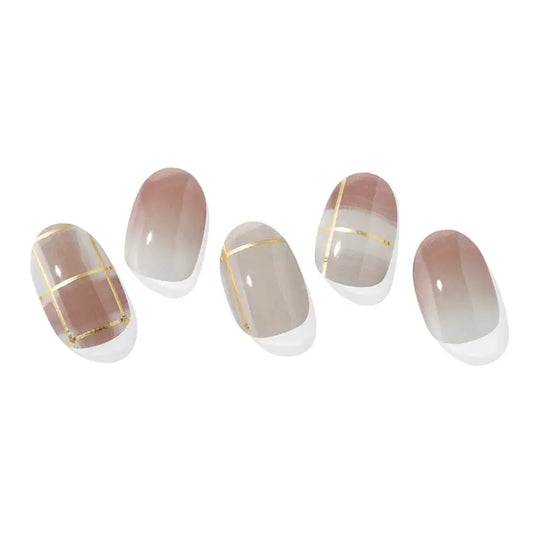 Ohora Gel Nails - Browny Check, 30 unid.