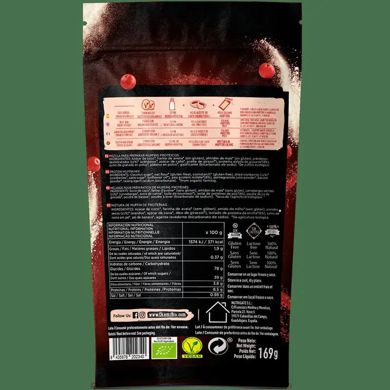 Okami Bio Protein Muffin Mix 135G Bio Veg