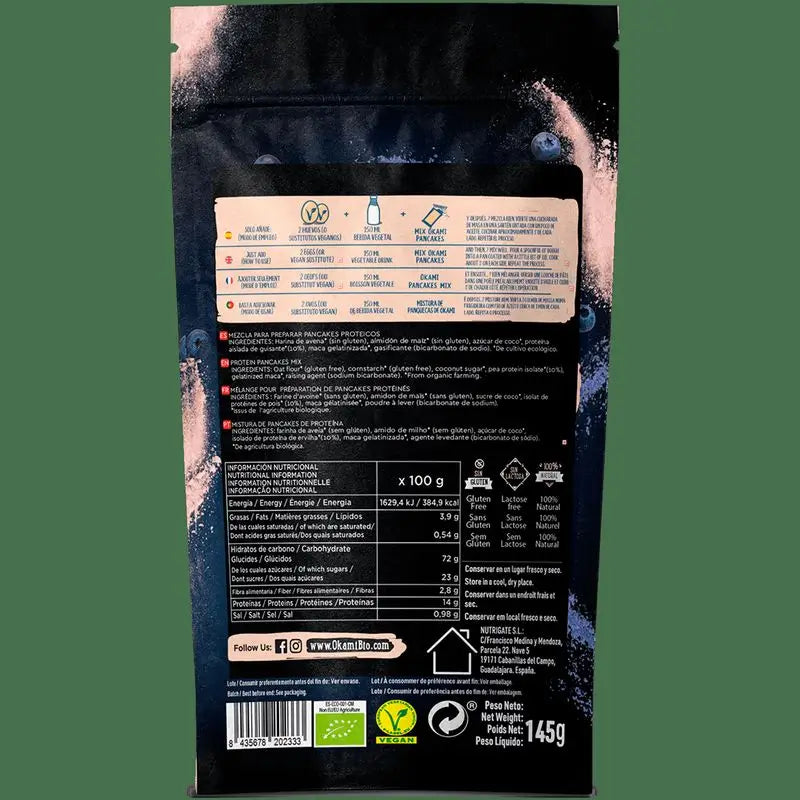 Okami Bio Protein Pancake Mix 145Gr. Bio