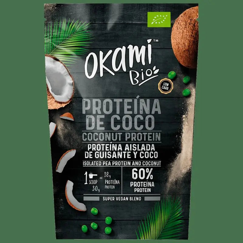 Okami Bio Proteína de Ervilha e Coco 500Gr Bio Sg Vegan