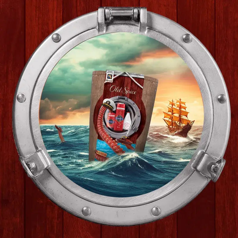 Conjunto de oferta Old Spice Captain Barrel com gel de duche