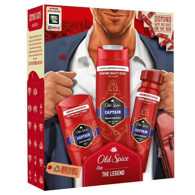 Conjunto de oferta Old Spice Captain Gentleman com gel de duche