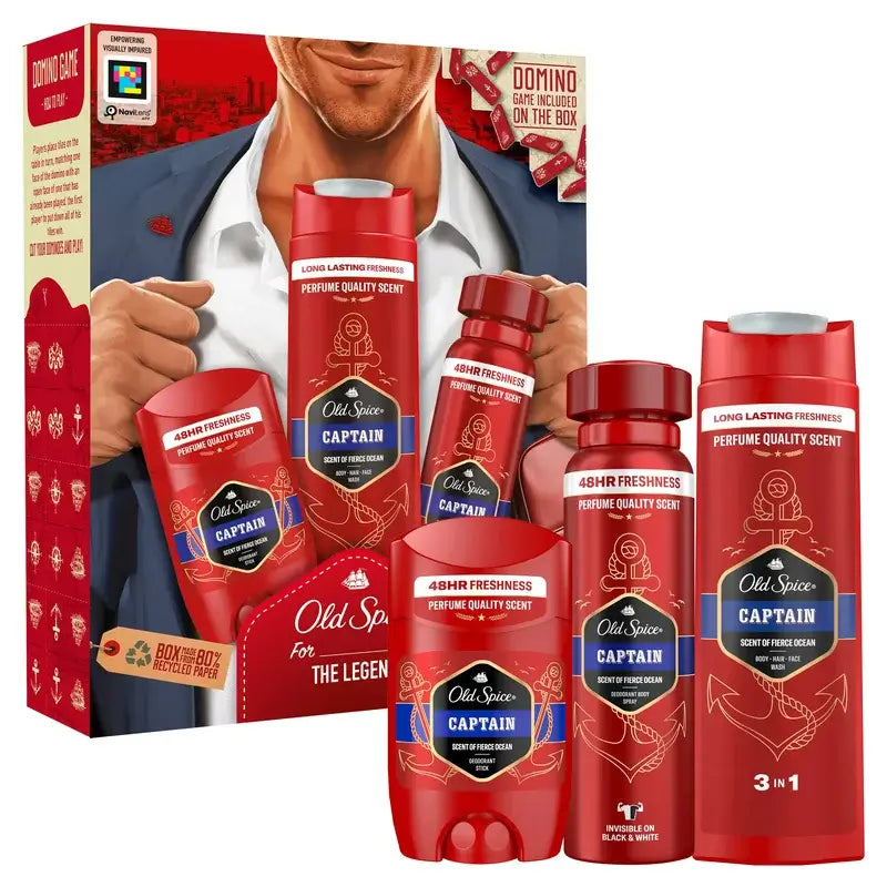 Conjunto de oferta Old Spice Captain Gentleman com gel de duche