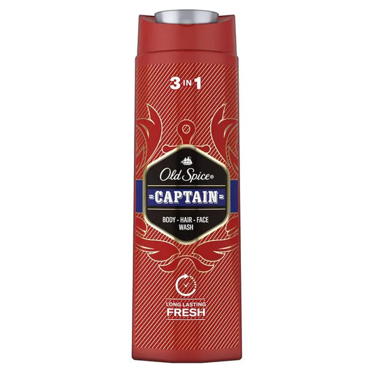 Old Spice Captain Gel de Duche e Champô 2 em 1 400Ml