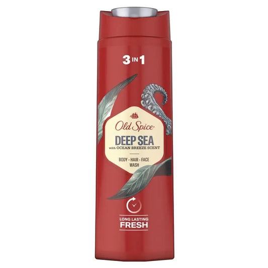 Gel de Duche e Champô Old Spice Deep Sea 400Ml