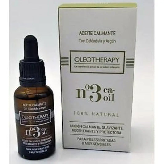 Oleotherapy Aceite Calmante Nº 3 Con Calendula Y Argan Eco 30M 