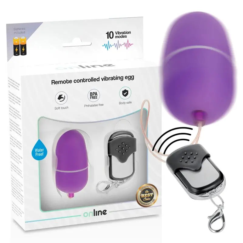 Online Huevo Vibrador Control Remoto M - Lila