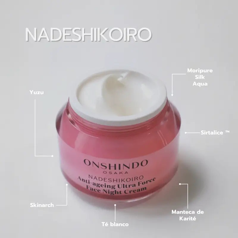 Onshindo Osaka Nadeshikoiro Creme de Noite Anti-Idade para peles secas, 50 ml