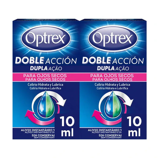 Optrex Multidose Dupla Ação Colírio Olhos Secos Duplo 2x10 ml