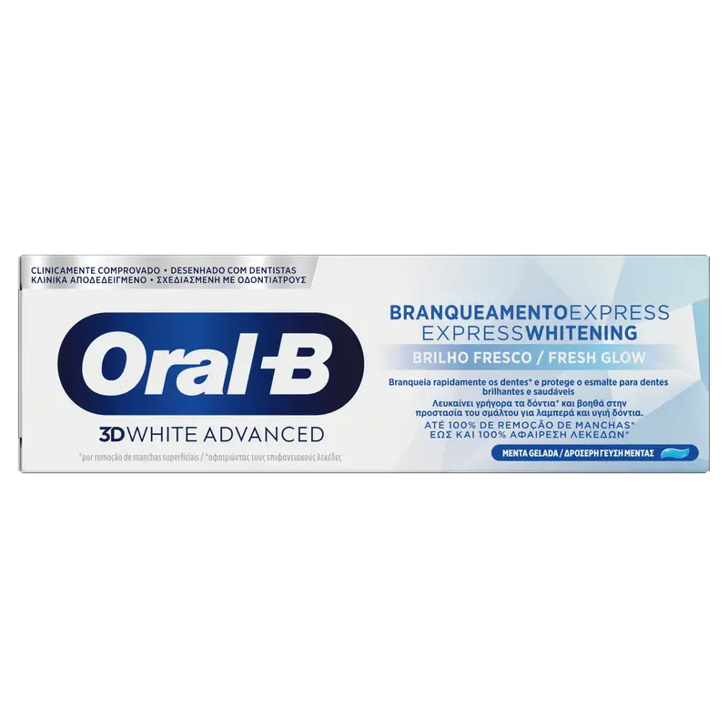 Oral-B Braun 3D Whit Express Brilho Fresco 75Ml