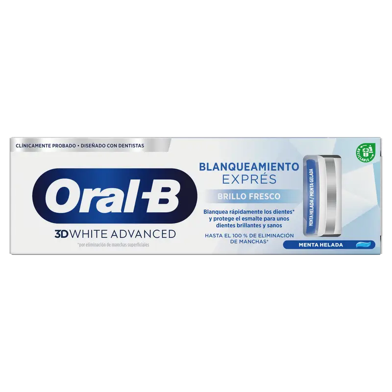 Oral-B Braun 3D Whit Express Brilho Fresco 75Ml