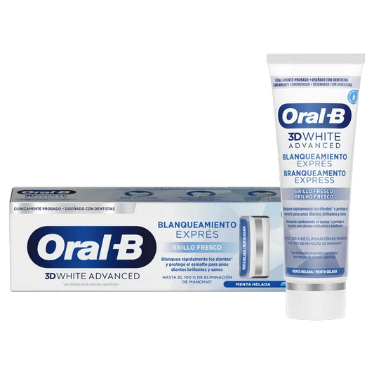 Oral-B Braun 3D Whit Express Brilho Fresco 75Ml