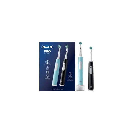 Oral-B Braun Cep. Electric Duplo Pack Pro 1 Preto + Azul