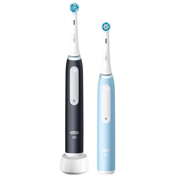 Oral-B Braun iO3s Duplo Escova de dentes eléctrica Preto e azul