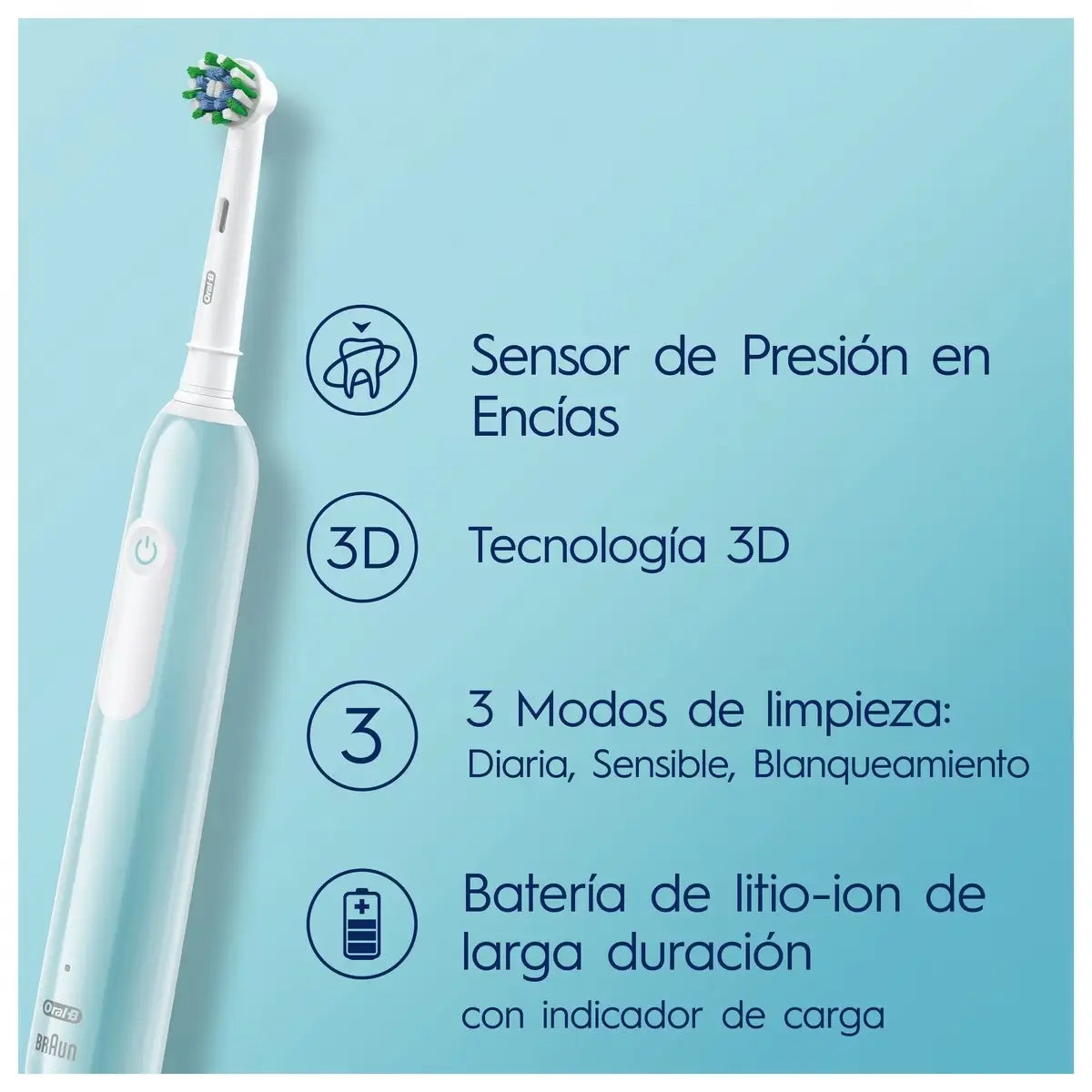 Oral-B Braun Escova de dentes eléctrica Pro 1 Azul