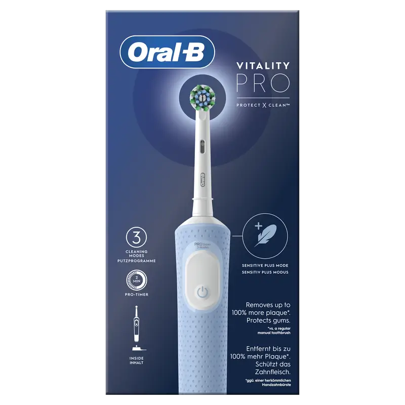 Oral-B Braun Vitality Pro Escova de dentes recarregável Azul