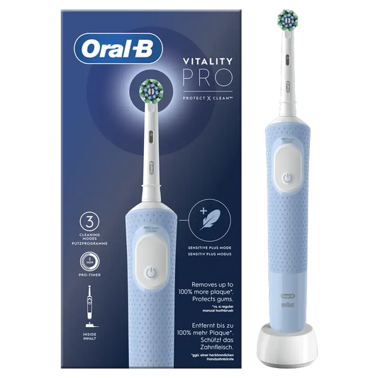 Oral-B Braun Vitality Pro Escova de dentes recarregável Azul