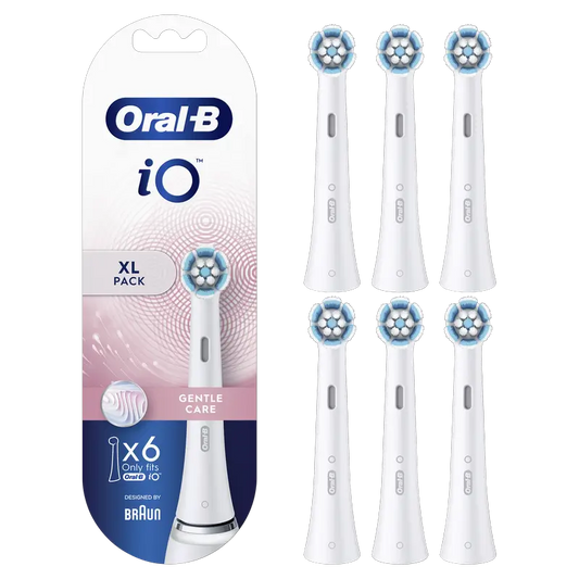 Oral-B Braun iO Gentle Care Escovas de substituição, 6 peças.