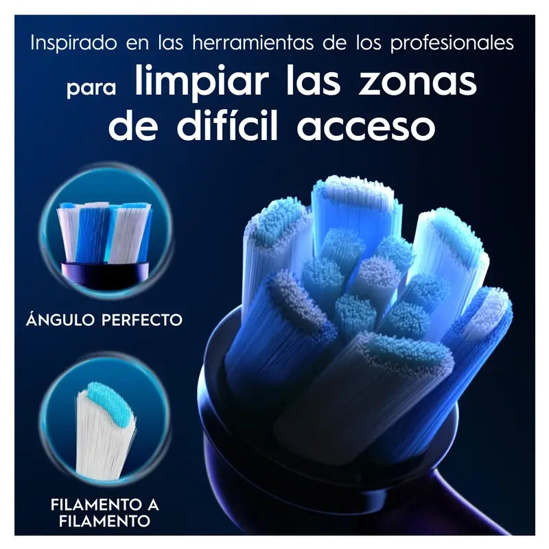 Cabeças de escova de substituição Oral B iO Ultimate Clean Black, embalagem com 4 unidades