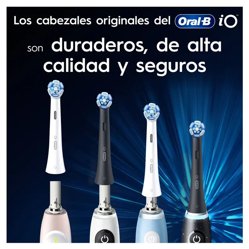 Cabeças de escova de substituição Oral B iO Ultimate Clean Black, embalagem com 4 unidades