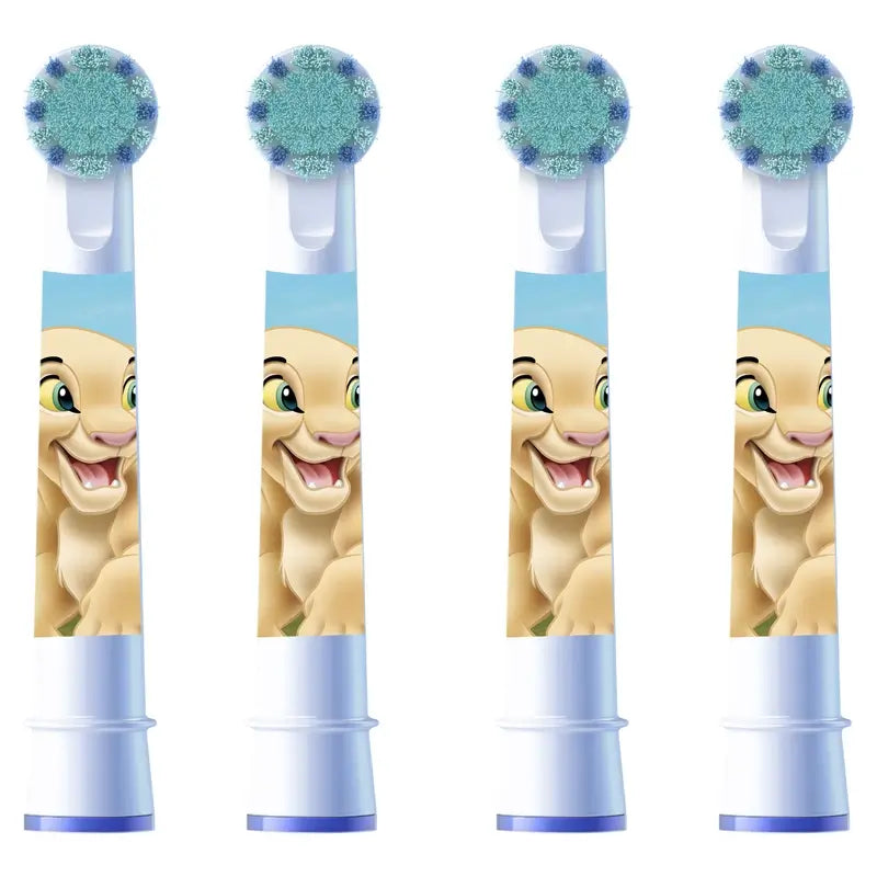 Oral-B Braun Kids Disney The Lion King Character Escovas de substituição, 4 unid.