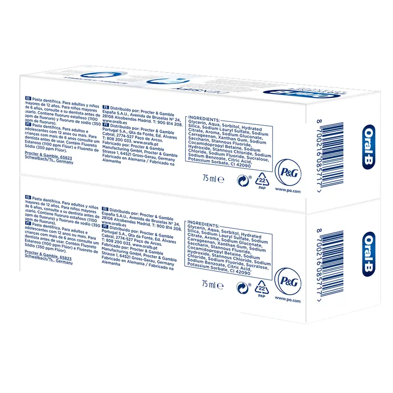 Pasta de dentes Oral-B Densify Proteção Diária 2X75Ml