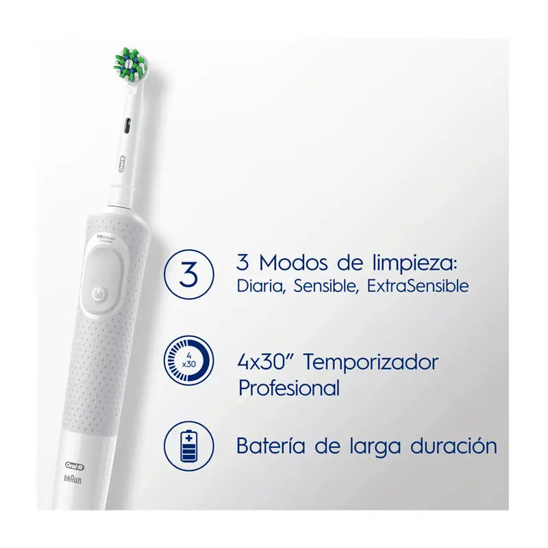 Oral-B Vitality 100 Cross Action Cepillo Electrico Recargable Blanco