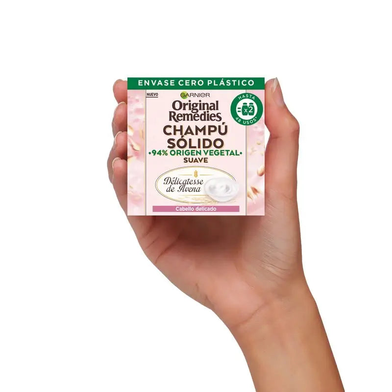 Garnier Original Remedies Champô Sólido Original Remedies, Aveia Délicatesse Para Cabelos Delicados