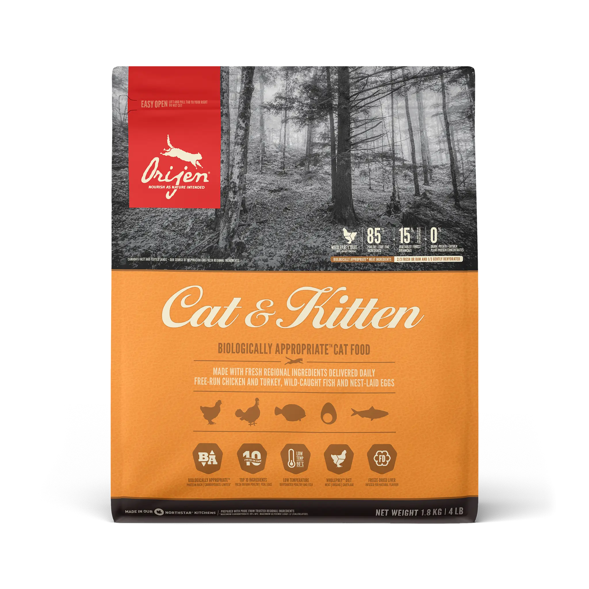 Orijen Feline Cat Kitten 1,8Kg pienso para gatos