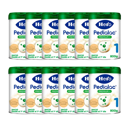 Embalagem 12 X Hero Baby Starter Milk Pedialac 1 800G