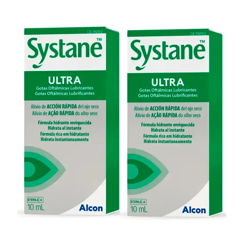 Systane Ultra Eye Drops Pack 2, 10 ml