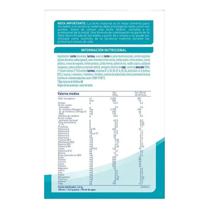 Nestlé Nan Optipro 2 Fórmula, 2X1200 g