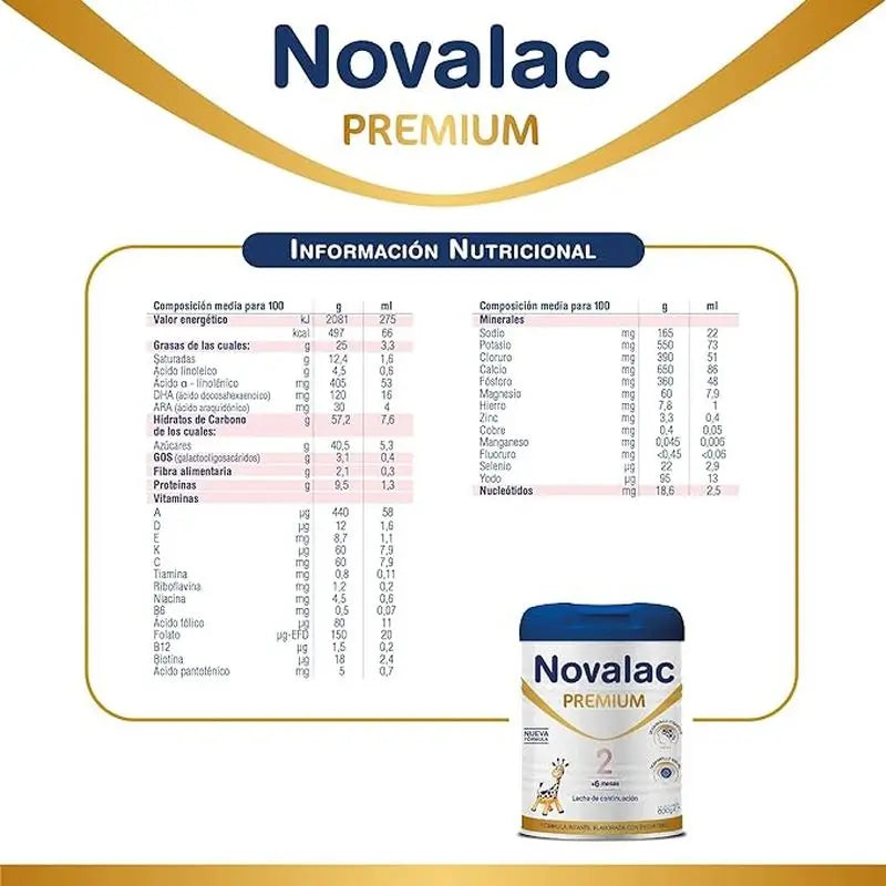 Embalagem 2 X Novalac 2 Premium Formula 800g