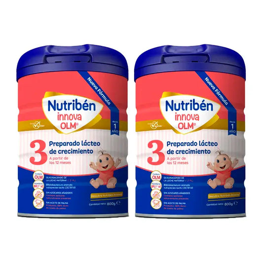 Embalagem 2 X Nutriben Innova 3 Leite OLM, 800 G