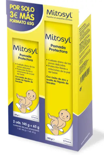 Embalagem 2x Mitosyl Pomada protetora , 65gr+145gr