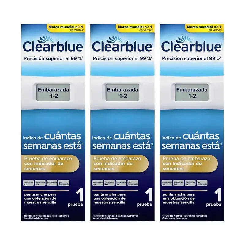 Clearblue Digital Pregnancy Test Pack, 3 testes