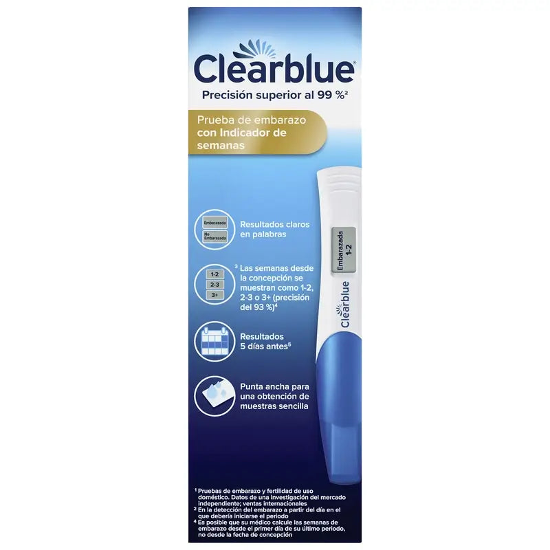 Clearblue Digital Pregnancy Test Pack 3 Testes de Gravidez + 3 Testes de Ovulação 30 Sticks