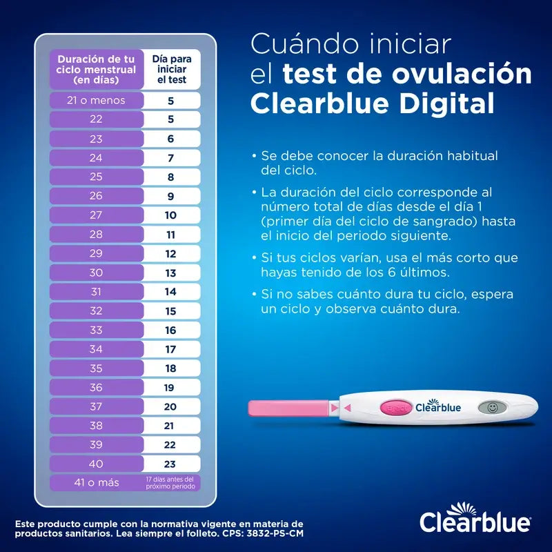 Clearblue Digital Pregnancy Test Pack 3 Testes de Gravidez + 3 Testes de Ovulação 30 Sticks