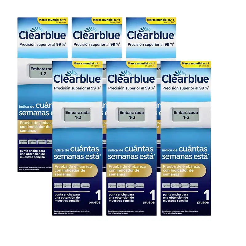 Clearblue Digital Pregnancy Test Pack, 6 testes