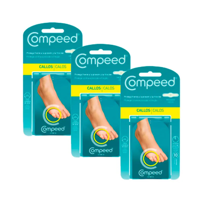 Pack 3 Compeed Callos Protección Medianos, 3x10 Unidades