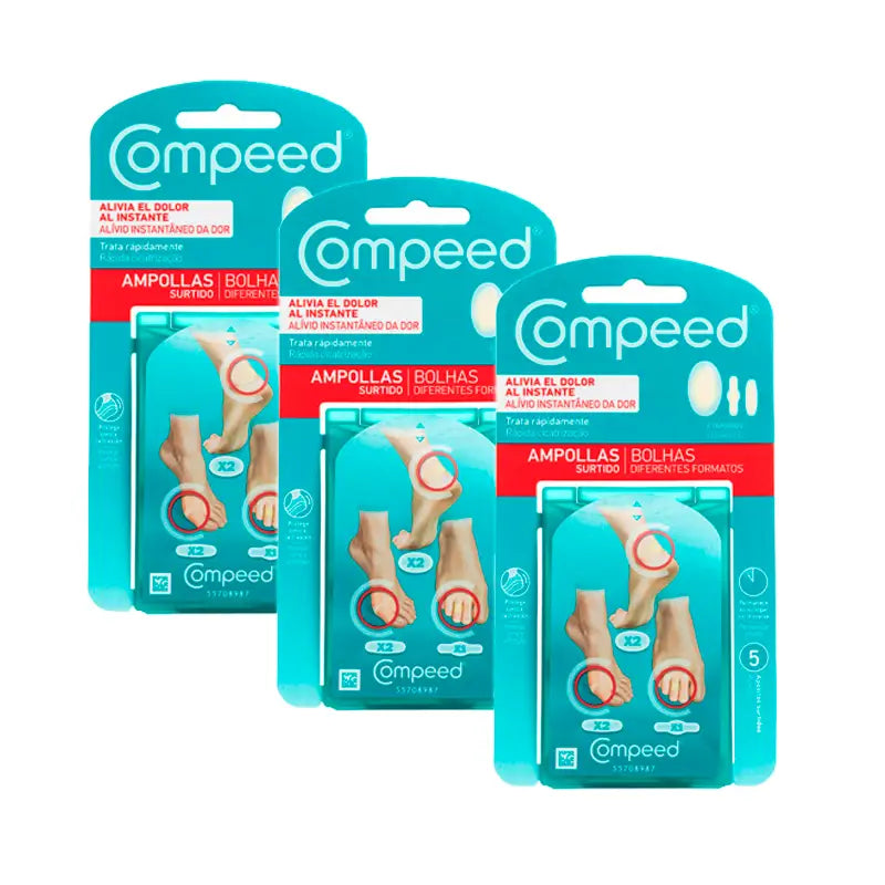 Pack 3 Compeed Pack Mixto Ampollas, 3x5 Unidades