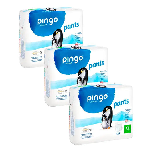 Pingo Pack 3X Fralda Ecológica Tamanho 6, 78 unidades