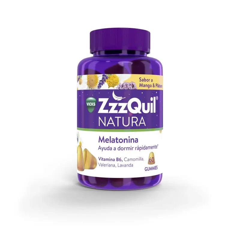 Pacote 30+60 ZzzQuil Natura Melatonin Original e Aroma de Manga