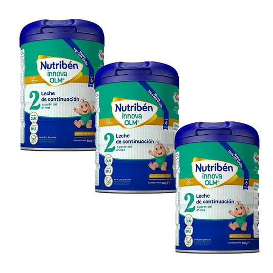 3X Pack Nutriben Innova 2 Leite, 800 gramas