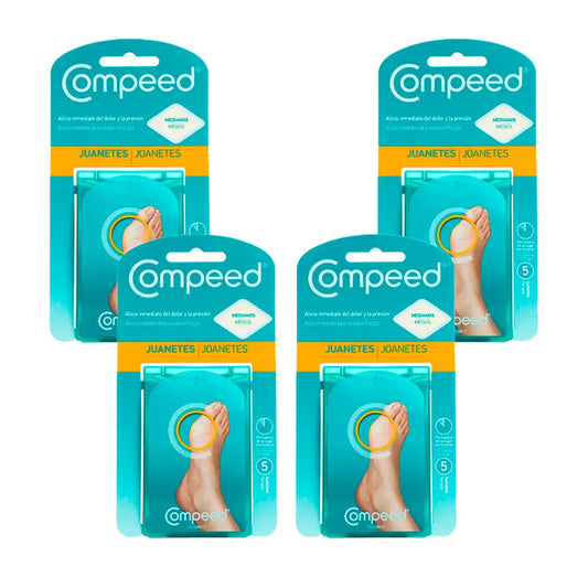 Pack 4 Compeed Apósito Juanetes, 4x5 Unidades