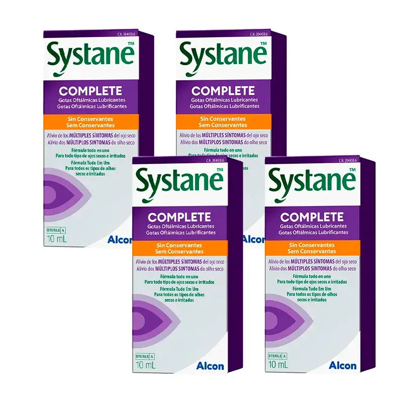 Pacote completo Systane 4, 10 ml